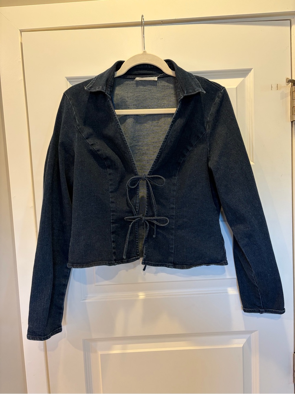 Women’s  Denim Tie-Front Jacket/Shirt